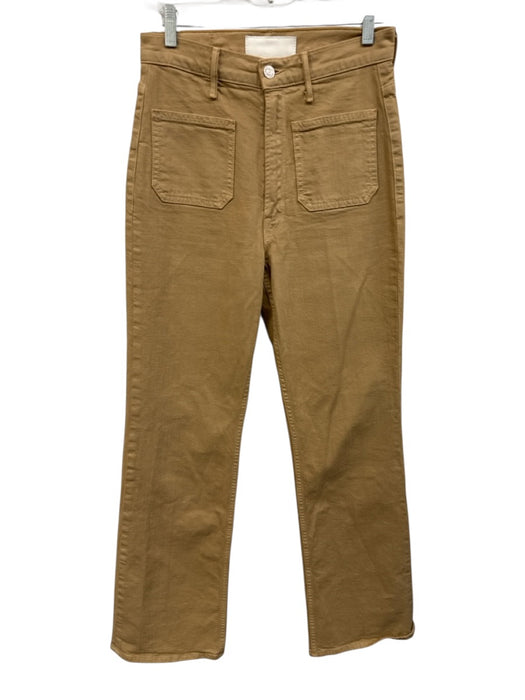 Mother Superior Size 26 Brown Cotton Blend Zip & Button Patch Pocket Jeans Brown / 26