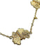 Anabel Aram Gold Tone 18k Gold Plated Cubic Zirconia Butterfly Station Necklace Gold Tone