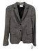 Akris Punto Size 6 Black & White Wool Blend Long Sleeve Polka Dot Blazer Jacket Black & White / 6