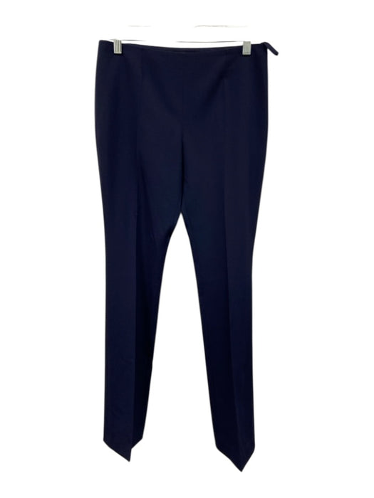 Gucci Size 42 Navy Wool Blend Trouser Side Zip Slim Pants Navy / 42