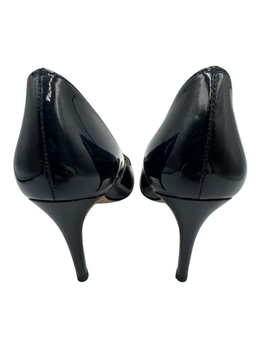 LK Bennett Shoe Size 39 Black Patent Leather Pointed Toe Stilletto Pumps Black / 39