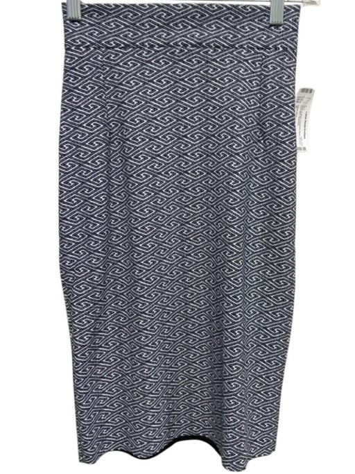 Chiara Boni Size P White & Black Polyamide Blend All Over Print Midi Skirt White & Black / P