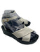 Robert Clergerie Shoe Size 36.5 Black & White Leather open toe Platform Sandals Black & White / 36.5