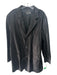 Vera Pelle AS IS Size XL Black Acetate Solid Buttons Men's Jacket Black / XL