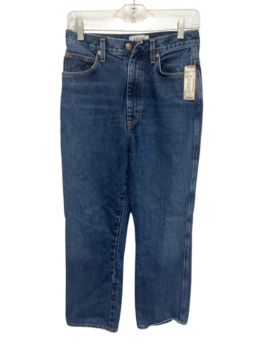 Agolde Size 26 Medium dark wash Cotton Denim High Rise Button & Zip Fly Jeans Medium dark wash / 26