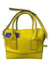 Kate Spade Yellow Leather Pebbled Zip Close Bag Yellow