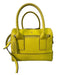 Kate Spade Yellow Leather Pebbled Zip Close Bag Yellow