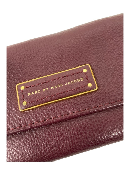 Marc By Marc Jacobs Burgundy Leather Wallets Burgundy