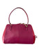 Coach Magenta Pink Leather goldtone hardware Saffiano Satchel Bag Magenta Pink