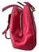 Coach Magenta Pink Leather goldtone hardware Saffiano Satchel Bag Magenta Pink