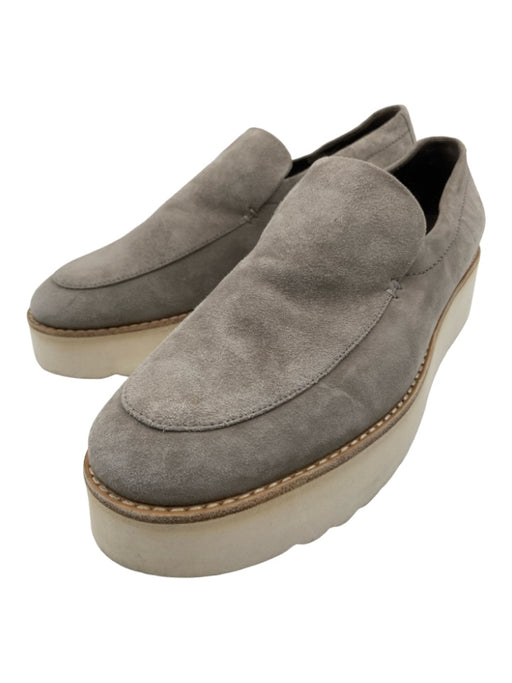 Vince Shoe Size 39.5 Light Gray Suede Foam Sole Platform Loafers Light Gray / 39.5
