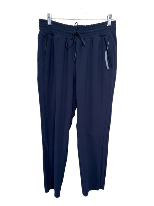 Athleta Size 6 Navy Polyester Elastic Drawstring Tapered Pants Navy / 6