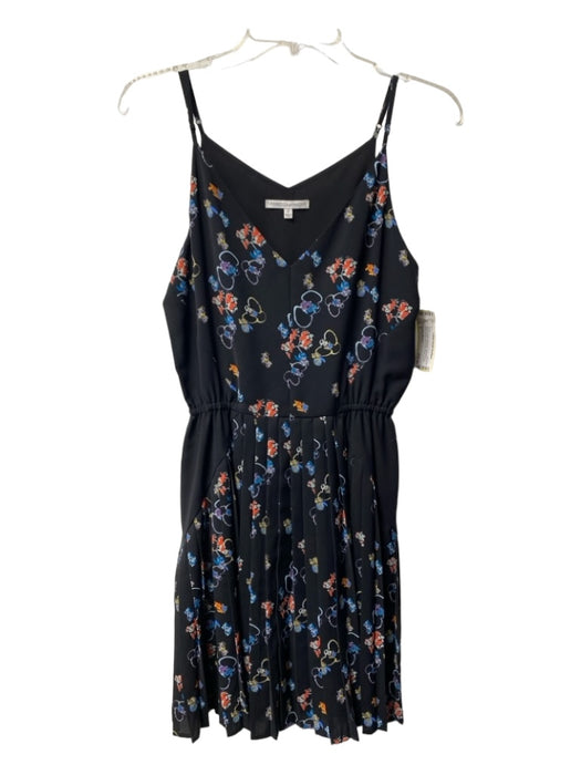 Rebecca Minkoff Size 2 Black & Multi Polyester Sleeveless V Neck Floral Dress Black & Multi / 2