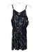 Rebecca Minkoff Size 2 Black & Multi Polyester Sleeveless V Neck Floral Dress Black & Multi / 2