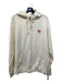 Peter Millar NWT Size S Cream & Red Print Cotton Blend Graphic Hoodie Jacket S