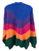 Farm Rio Size S Blue, Purple, Multi Polyester Blend Knit Wide Stripe Cardigan Blue, Purple, Multi / S