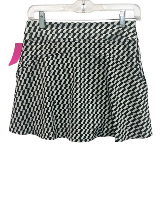 Lulumari Size 6 Green & Light Blue Polyester Abstract Skort Skirt Green & Light Blue / 6
