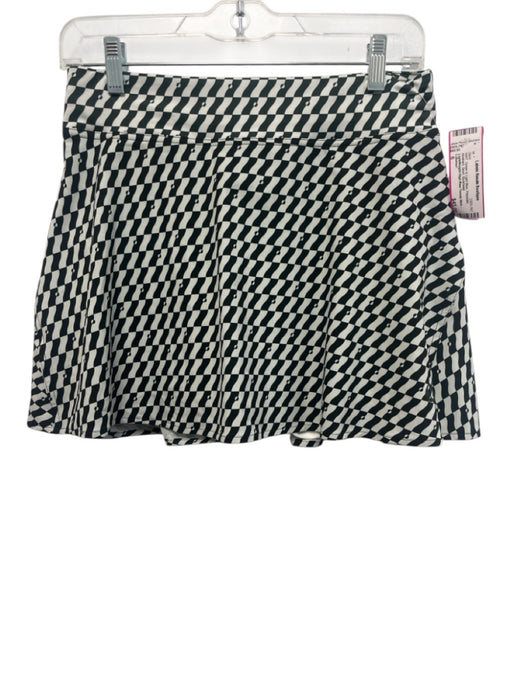 Lulumari Size 6 Green & Light Blue Polyester Abstract Skort Skirt Green & Light Blue / 6
