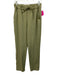 Lululemon Size 8 Pea Green Nylon Blend Drawstring Slim Straight Leg Pants Pea Green / 8