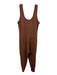 Vuori Size M Brown Polyester & Elastane Sleeveless Heathered Jogger Jumpsuit Brown / M
