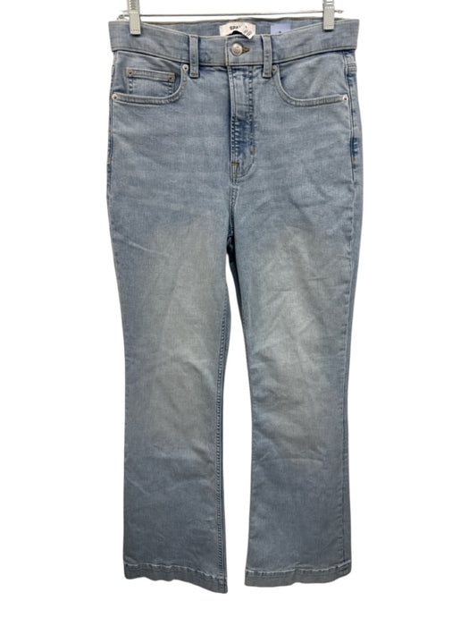 Spanx Size 10 Light Wash Cotton Blend Zip Fly High Rise Flare Leg Jeans Light Wash / 10