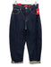 Spanx Size M Dark Wash Cotton Blend Zip Fly High Rise Barrel Leg Cuff Jeans Dark Wash / M