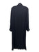 Zara Size S Black Polyester Collared Button Up Long Sleeve Pleated Dress Black / S