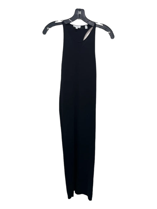 A.L.C. Size XS Black Cotton Blend razor back Sleeveless Midi Fitted Dress Black / XS