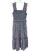 Sea New York Size S White, Blue, Red Cotton Floral Sleeveless Dress White, Blue, Red / S