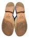 Le Mogador Shoe Size 37 Blue, Cream & Yellow Raffia Round Toe Whipstitch Sandals Blue, Cream & Yellow / 37