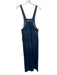 Mother Size 26 Med Wash Cotton Denim Contrast Stitch Side Zip High Rise Overalls Med Wash / 26