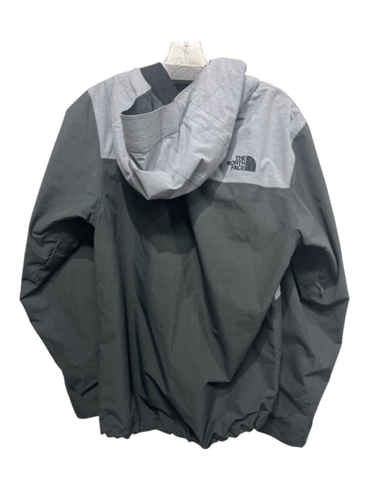 The North Face Size S Gray Synthetic Two Tone Zip UP Windbreaker Men's Jacket S