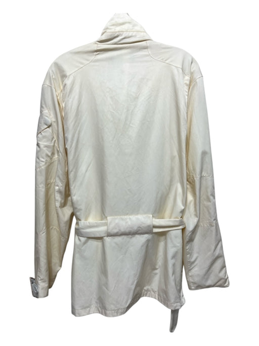 Ralph Lauren Size L Off White Synthetic Solid Zip UP Men's Jacket Off White / L