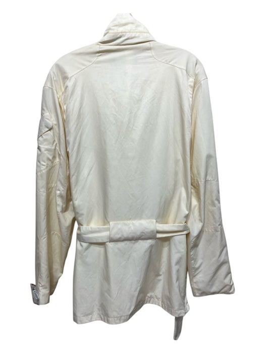 Ralph Lauren Size L Off White Synthetic Solid Zip UP Men's Jacket Off White / L