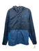 The North Face Size S Blue & Navy Synthetic Solid Windbreaker Zip Up Jacket Blue & Navy / S