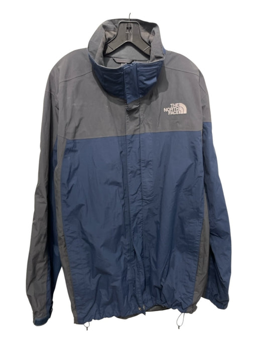 The North Face Size XL Navy & Gray Synthetic Two Tone Windbreaker Men's Jacket Navy & Gray / XL