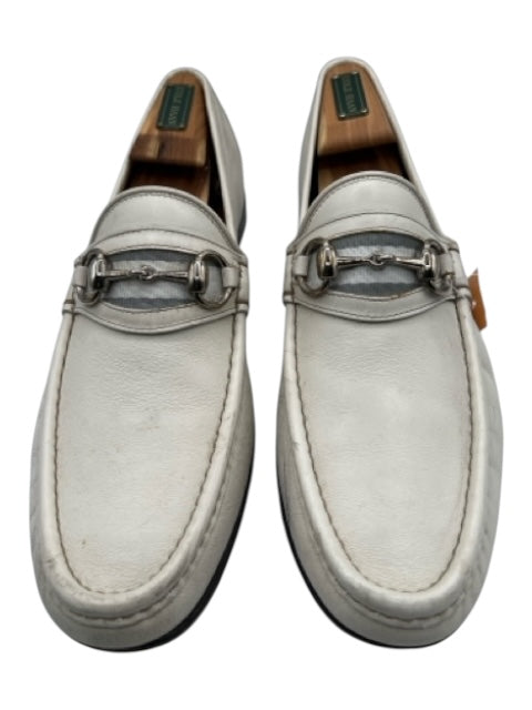 Gucci Shoe Size 8.5 White Leather Solid Dress Men's Shoes White / 8.5