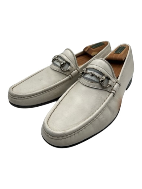 Gucci Shoe Size 8.5 White Leather Solid Dress Men's Shoes White / 8.5