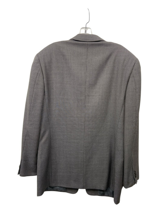Armani Gray Wool Blend Abstract 2 Button Men's Blazer Gray / 42