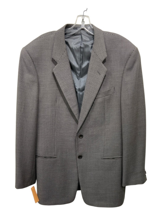 Armani Gray Wool Blend Abstract 2 Button Men's Blazer Gray / 42
