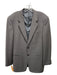 Armani Gray Wool Blend Abstract 2 Button Men's Blazer Gray / 42