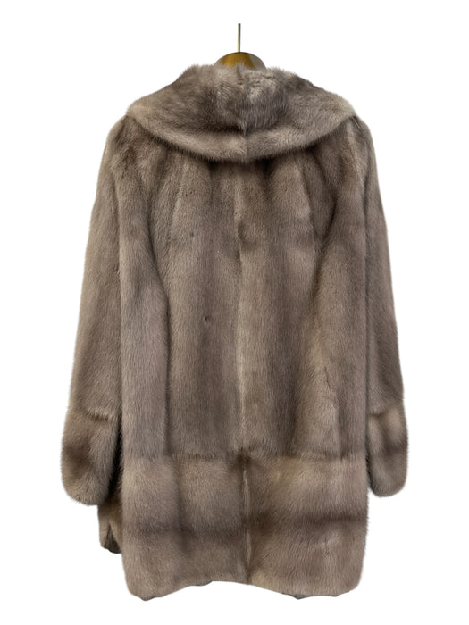 Switzers Size Est S/M Gray Mink Fur Long Sleeve Pockets Hip Length Coat Gray / Est S/M