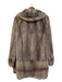 Switzers Size Est S/M Gray Mink Fur Long Sleeve Pockets Hip Length Coat Gray / Est S/M