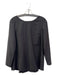 COS Size 6 Black Wool Structural Detail on Back Boat Neck Long Sleeve Long Top Black / 6