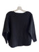 Sioni Size S Black Rayon Knit Long Sleeve Scoop Neck Round Hem Top Black / S