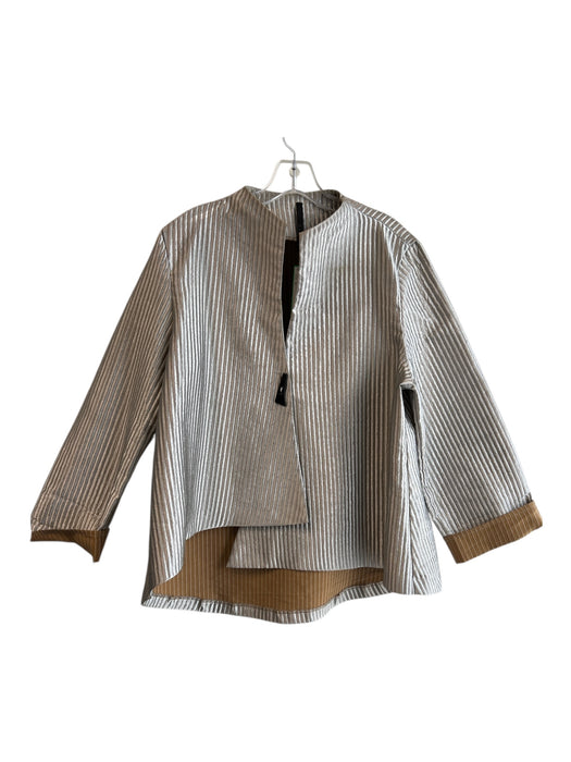 I.C. by Connie K Size XL Champagne Polyester Ribbed Long Sleeve Jacket Champagne / XL