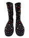 AZALEA WANG Shoe Size 11 Black & Multi Textile Rhinestones Half Calf Boots Black & Multi / 11