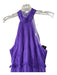 Ieena for Mac Duggal Size 2 Purple Polyester Sleeveless Back Zip Pleated Dress Purple / 2