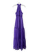 Ieena for Mac Duggal Size 2 Purple Polyester Sleeveless Back Zip Pleated Dress Purple / 2