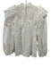 Ulla Johnson Size 0 White Cotton & Viscose Long Sleeve Eyelet Ruffle Top White / 0